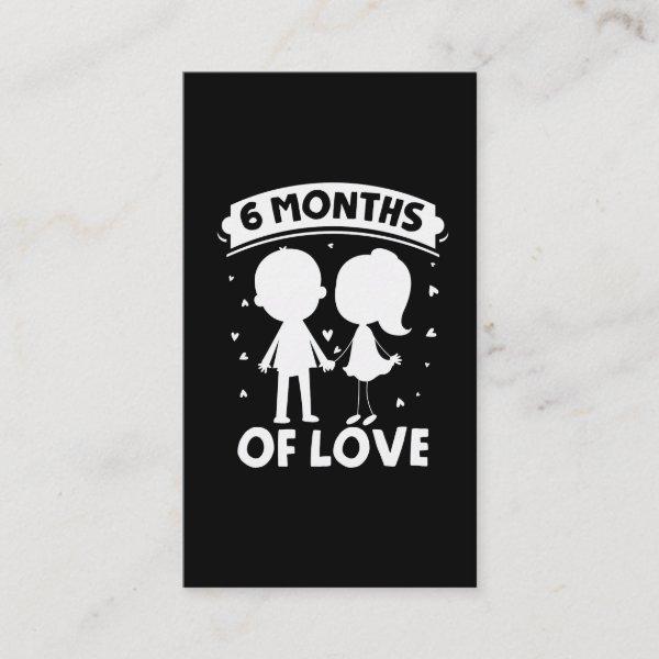 Couple Love Relationship Celebration 6 Months