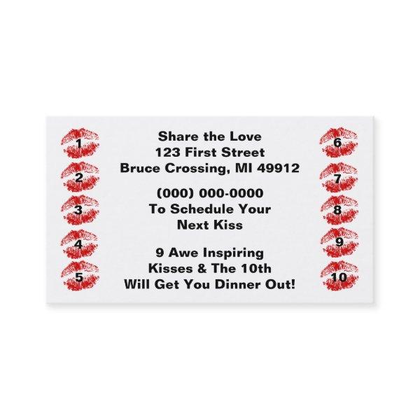 Couples Keep Romance Alive Punch Cards Love Loyal