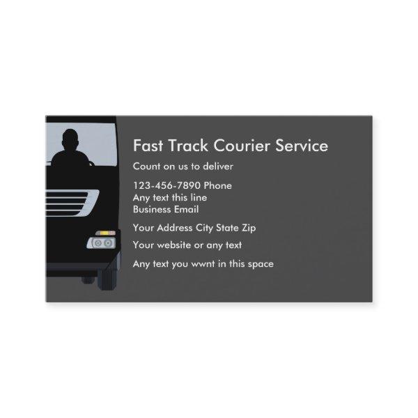 Courier Service Business acards