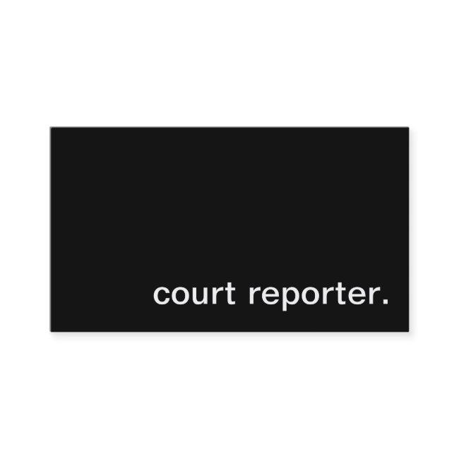 Court Reporter