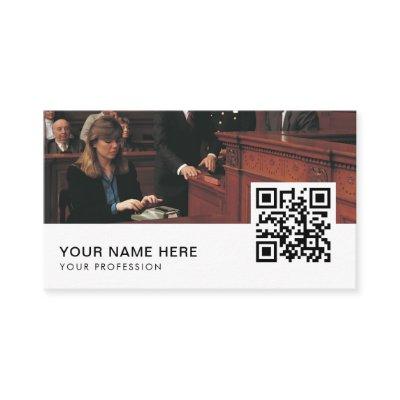 court reporter QR Code