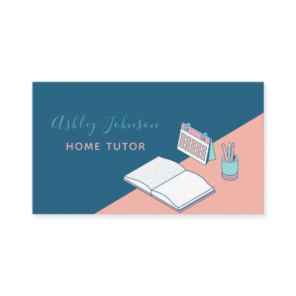 Cover Teacher Private Home Tutor Two Color Elegant