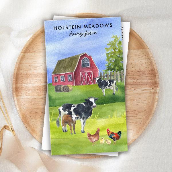 Cow Farm Holstein Dairy Farmer Custom QR Code