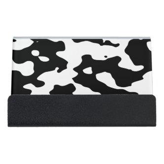 Cow Pattern Black and White Desk  Holder