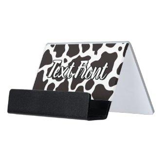 Cow Pattern Desk  Holder