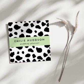 Cow Print, Cow Pattern, Cow Spots, Black And White Square