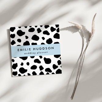 Cow Print, Cow Pattern, Cow Spots, Black And White Square