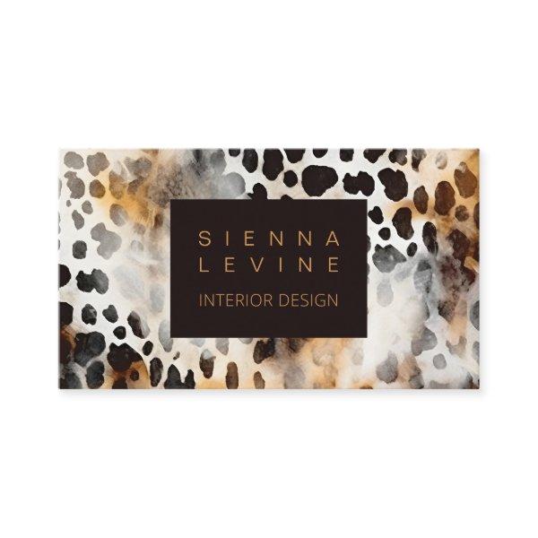 Cowhide Leopard Print Animal Skin Abstract Art