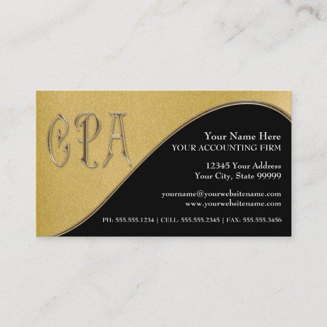 CPA Gold n Black Certified Public Accountant