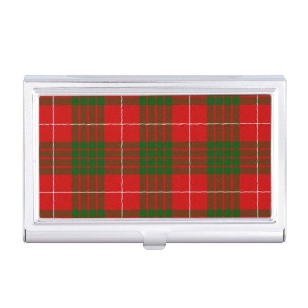 Crawford tartan red green plaid  case