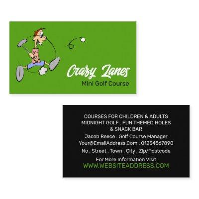 Crazy Golfer, Mini Golf Course Advertising