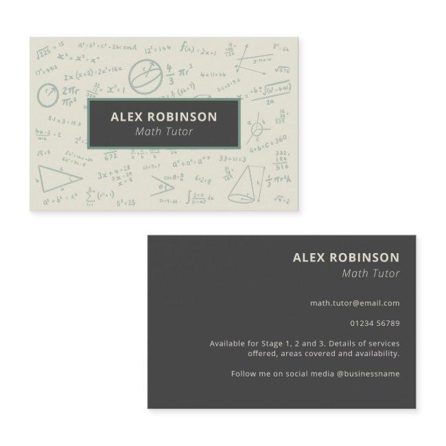 Cream Algebra Math Tutor