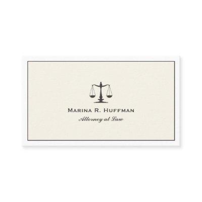 Cream Frame  Attorney  Justice Scale Professional