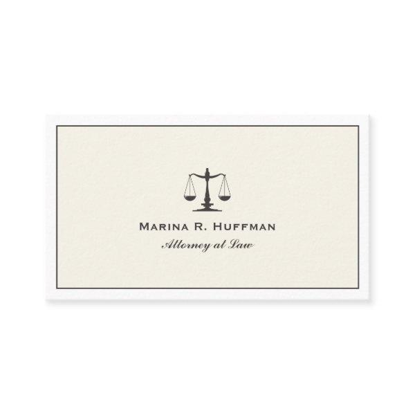 Cream Frame  Attorney  Justice Scale Professional