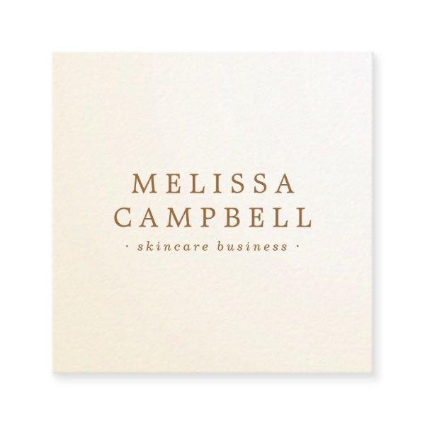 Cream ivory classy professional minimalist square