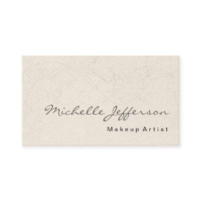 Cream Make up Artist Script Pattern