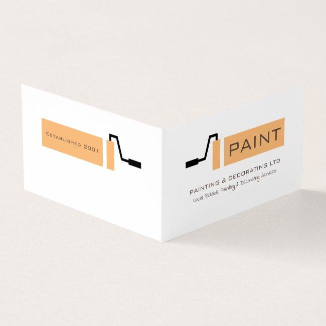 Cream Paint Roller, Painter & Decorator Photo