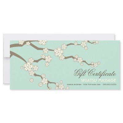 Cream Sakura Cherry Blossoms Zen Gift Certificate
