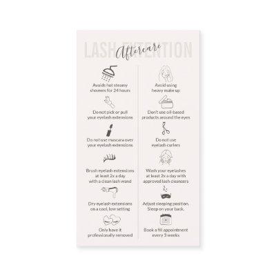 Cream Tan Beige Lash Extension Aftercare