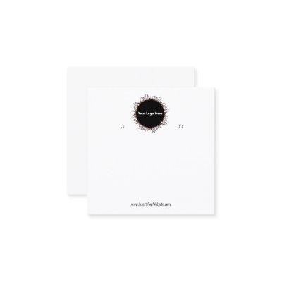 Creat Your Custom Logo Earring Display Card