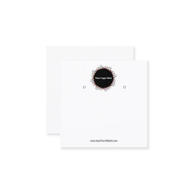 Creat Your Custom Logo Earring Display Card
