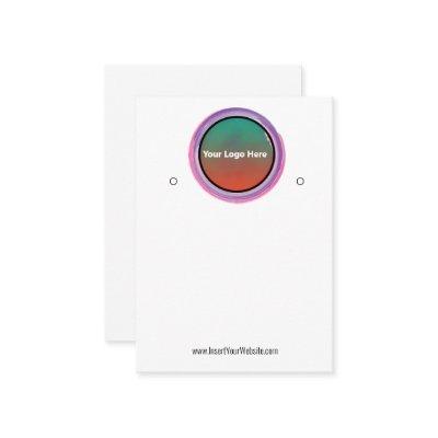 Creat Your Custom Logo Earring Display Card