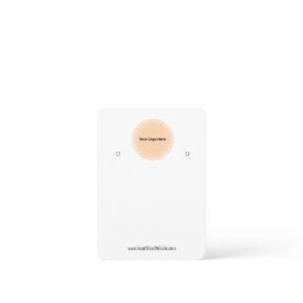 Creat Your Custom Logo Earring Display Card