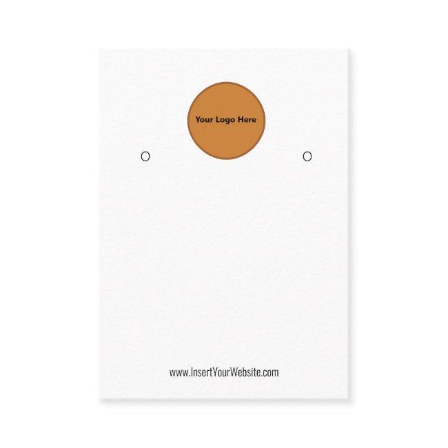 Creat Your Custom Logo Earring Display Card