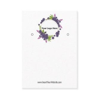 Creat Your Custom Logo Earring Display Card