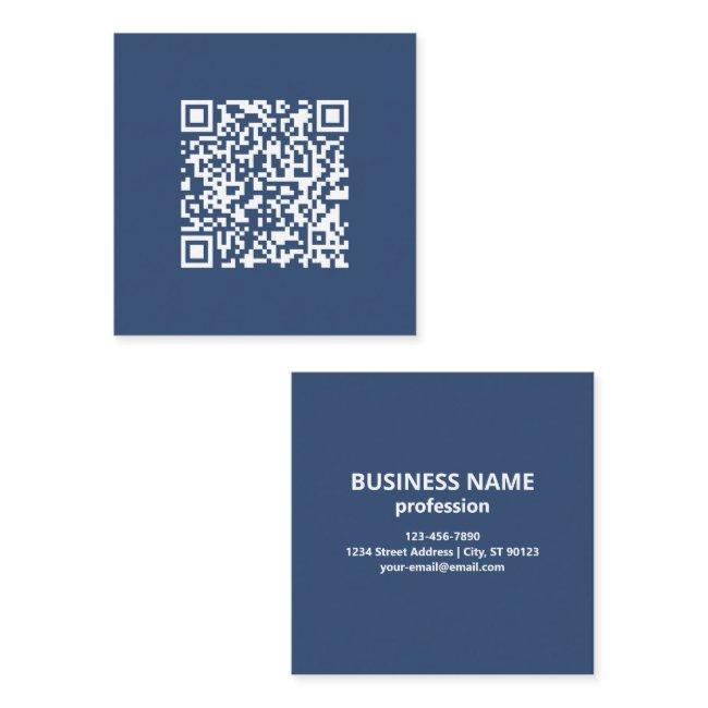 Create a Scannable QR Code | Faded Navy Blue Square