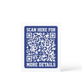 Create a Scannable QR code | Navy Blue (editable)