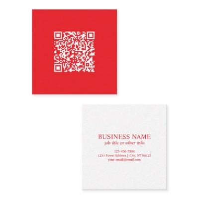 Create a Scannable Red (editable) QR code Square
