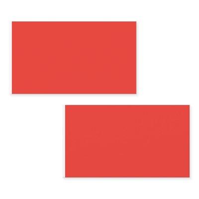 Create a Striking Red Background with White Border Calling Card