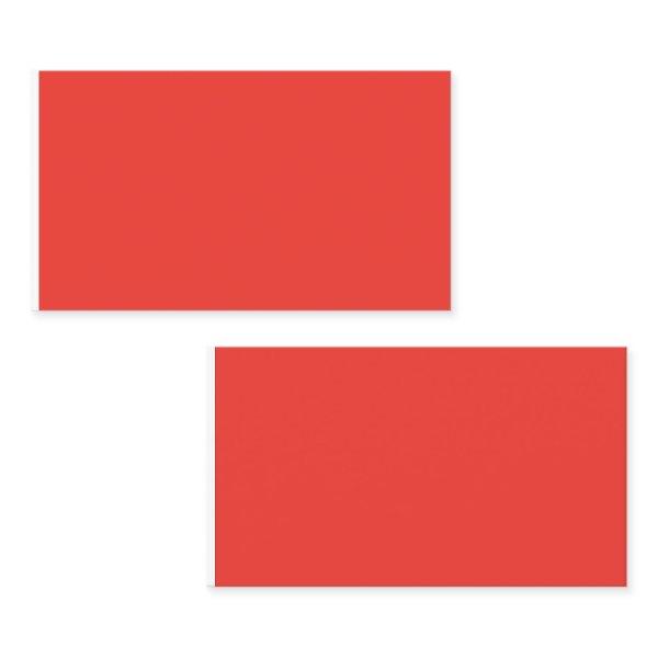 Create a Striking Red Background with White Border Calling Card