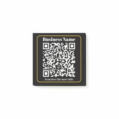 Create an Instantly Scannable Business QR code Post-it Notes