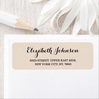 Create Custom Elegant Rustic Earth Return Address Label