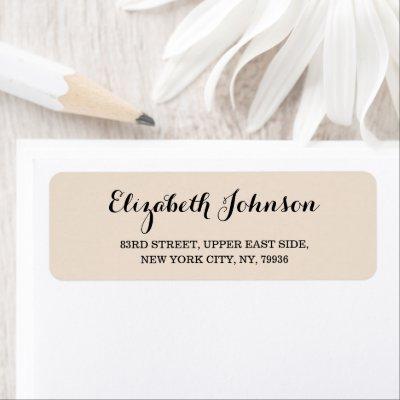 Create Custom Elegant Rustic Earth Return Address Label