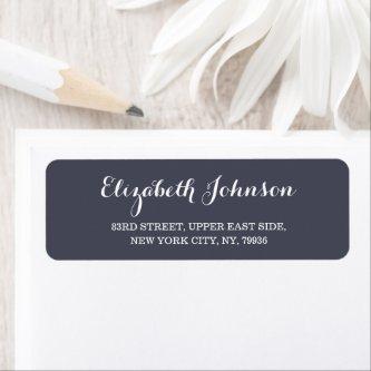 Create Custom Elegant Rustic Purple Return Address Label