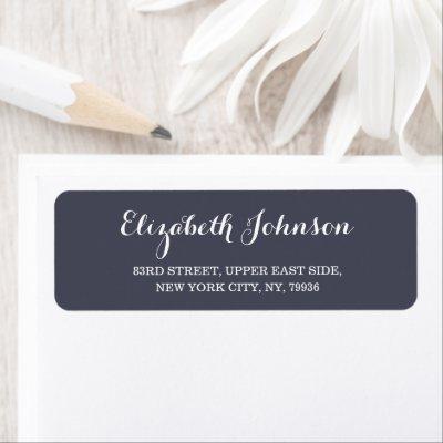 Create Custom Elegant Rustic Purple Return Address Label