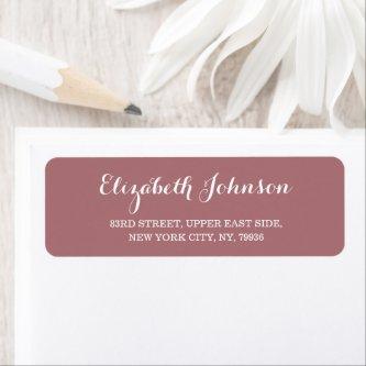 Create Custom Modern Elegant Rose Return Address Label