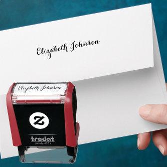 Create Custom Personalized Elegant Signature Name Self-inking Stamp