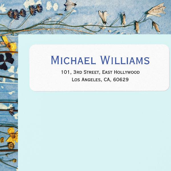 Create Modern Personalized Return Address Label