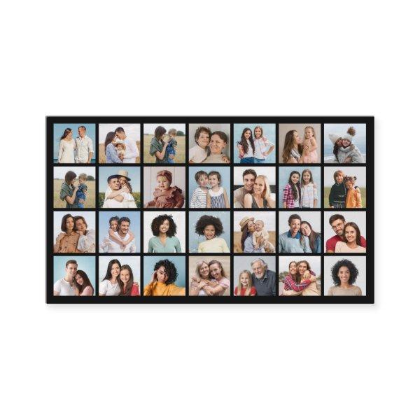 Create Your Own 28 Photo Collage Pack of 100 Loyalty Card