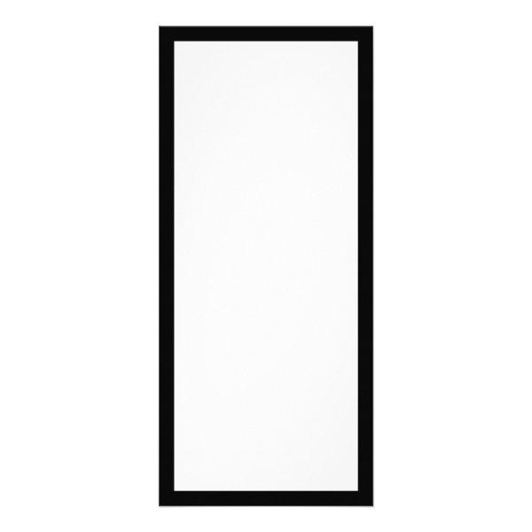 Create Your Own Black Border Rack Card