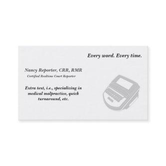 Create Your Own Court Reporter