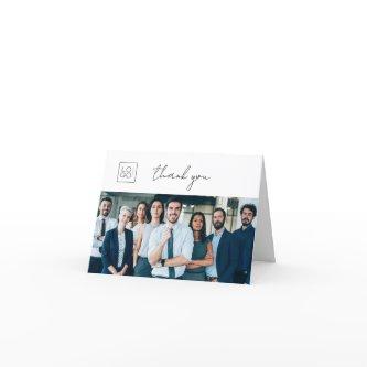 Create Your Own Custom Logo Photo Business Company Thank You Card
