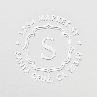 Create Your Own Custom Monogram Return Address Embosser