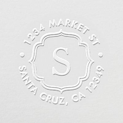 Create Your Own Custom Monogram Return Address Embosser