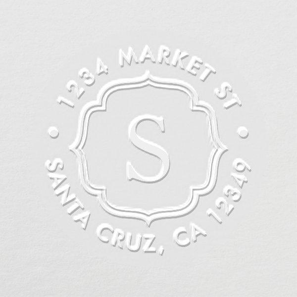 Create Your Own Custom Monogram Return Address Embosser