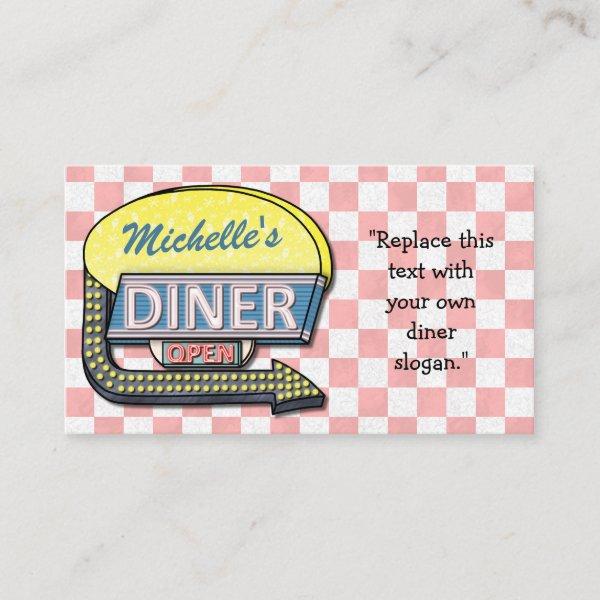 Create Your Own Custom Retro 50's Diner Sign